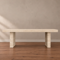 Regrano Fluted Travertine Dining Table