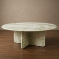 Iceberg White Coffee Table – round coffee table, minimalist coffee table, modern coffee table, living room table, luxury coffee table