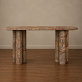 Rainforest Brown Marble Console Table
