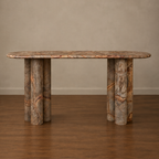 Rainforest Brown Marble Console Table