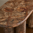 Rainforest Brown Marble Console Table