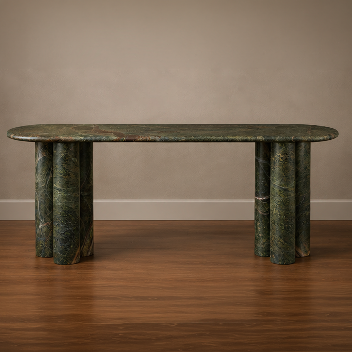 Rainforest Green Marble Console Table