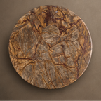 Signature Rainforest Brown Coffee Table – round coffee table, living room table, luxury coffee table, marble coffee table, designer coffee table