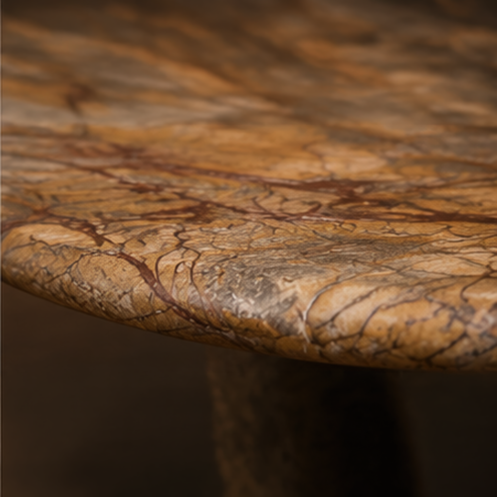 Signature Rainforest Brown Coffee Table – round coffee table, living room table, luxury coffee table, marble coffee table, designer coffee table