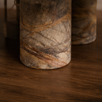 Signature Rainforest Brown Coffee Table – round coffee table, living room table, luxury coffee table, marble coffee table, designer coffee table