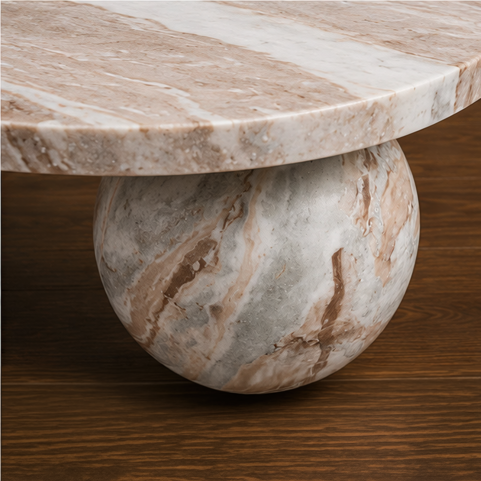 Antique Sphere Palissandro Coffee Table – unique coffee table, designer coffee table, statement coffee table, luxury coffee table, occasional table