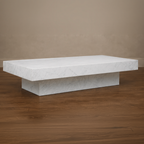 Cool Carrara White Coffee Table Rectangular