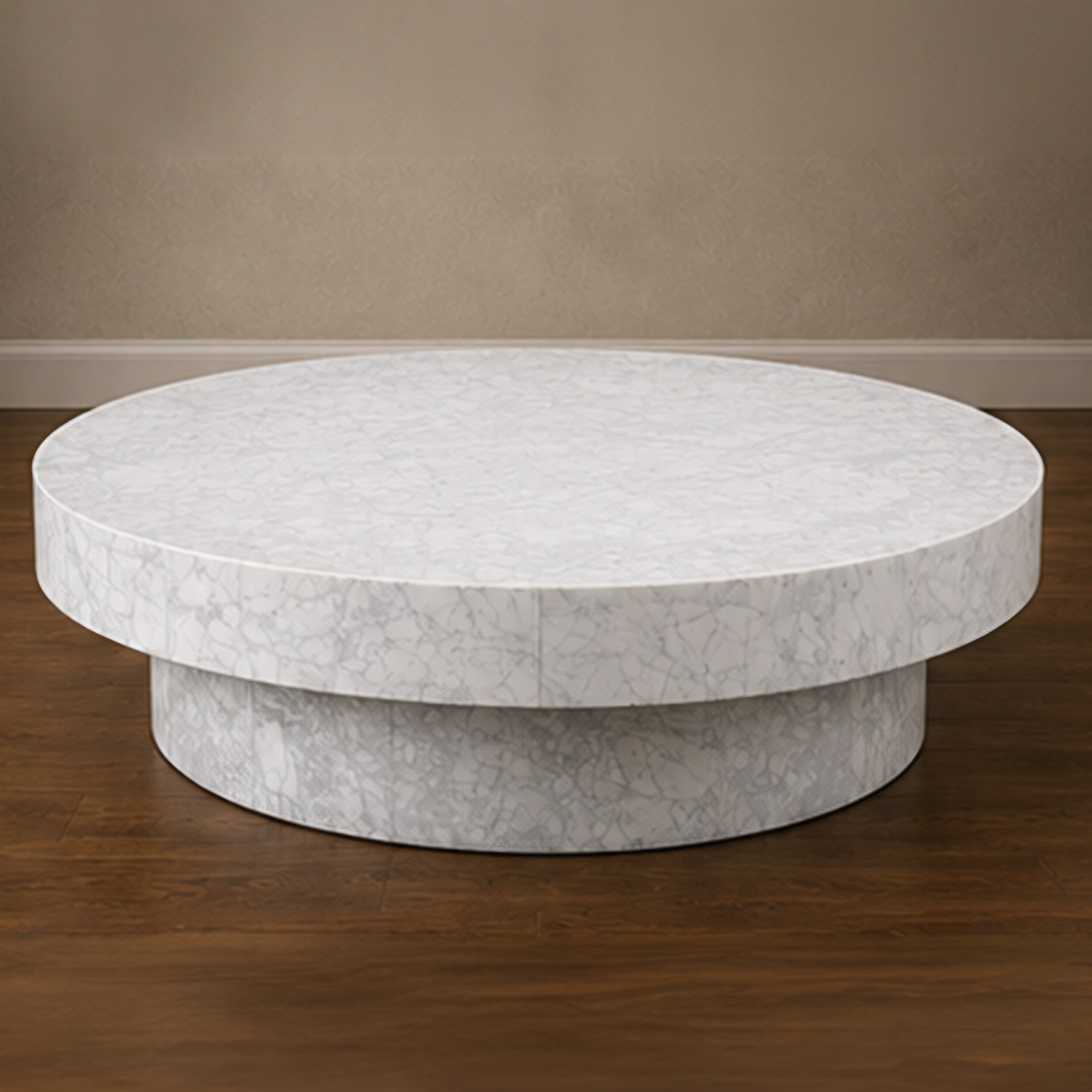 Carrrara White Round Dining Table – round coffee table, marble coffee table, living room table, designer coffee table, luxury coffee table