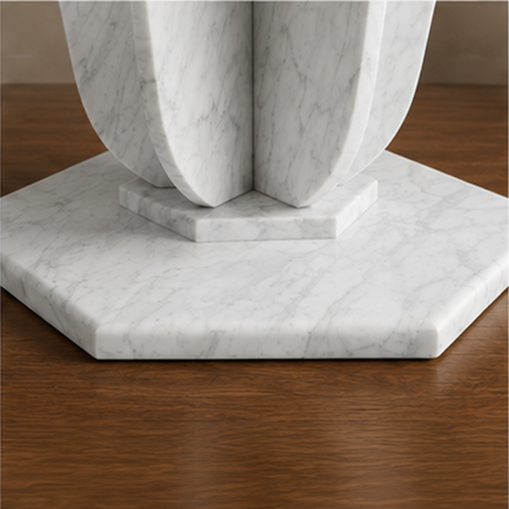 Carrara Bloom Dining Table – white marble dining table, marble dining table, marble top dining table, white marble table, round marble dining table