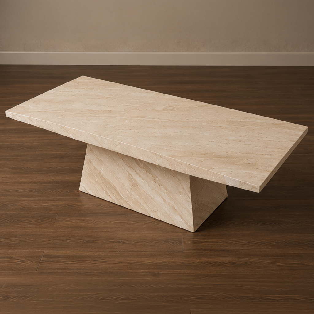 Crema Dyna Coffee Table – stone top coffee table, contemporary coffee table, living room table, designer coffee table, luxury coffee table