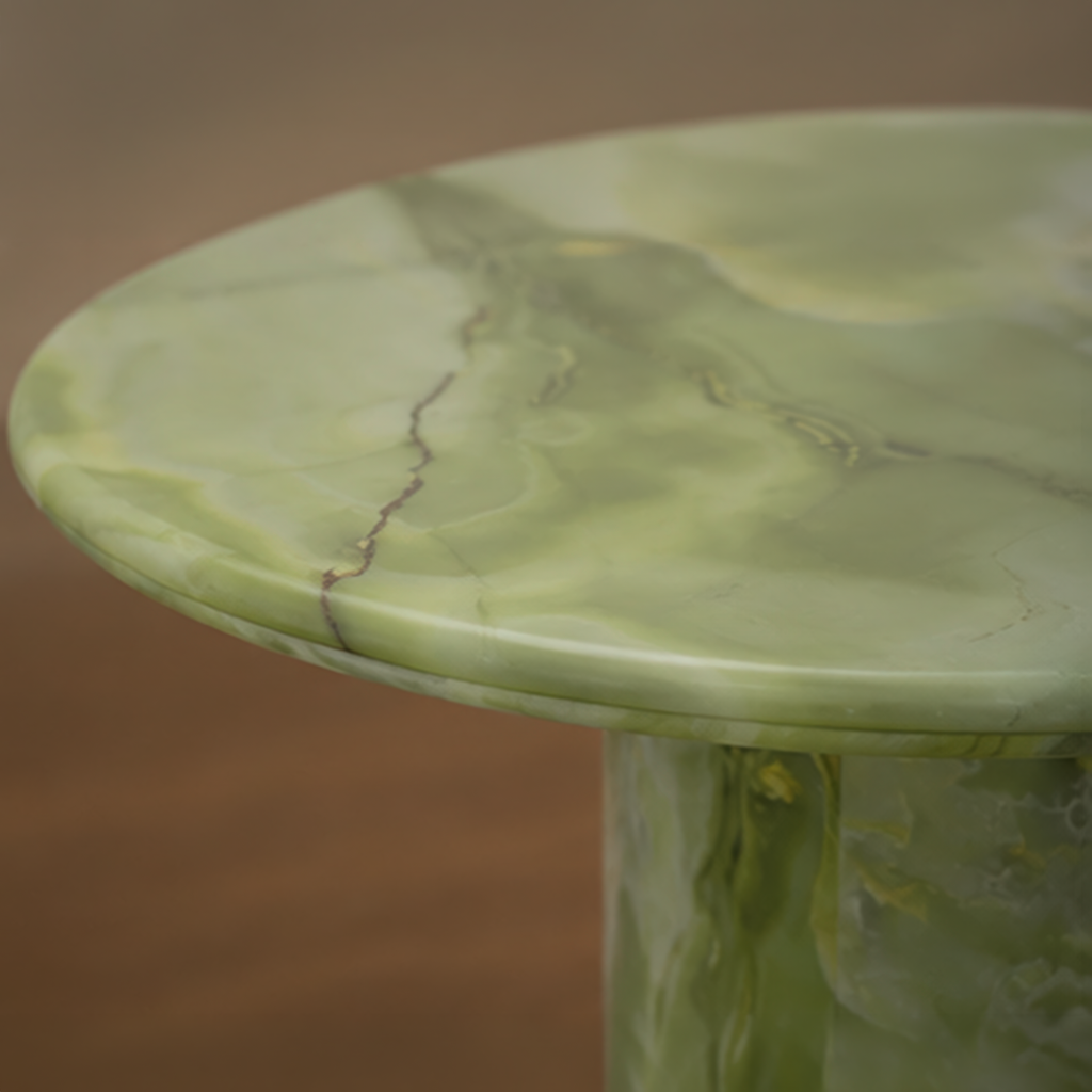 Rare Green Onyx Dining Table – oval marble dining table, marble dining table, stone dining table, stone top dining table, marble top dining table