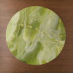 Rare Green Onyx Round Dining Table – round marble dining table, round marble table, marble top round dining table, stone top round dining table, marble dining table