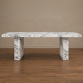 Regrano Fluted Arabescato Dining Table