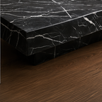 Black Marquino Coffee Table Rectangular – black coffee table, black marble coffee table, black stone coffee table, occasional table, designer coffee table