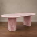 Rare Pink Onyx Dining Table – round marble dining table, round marble table, marble top round dining table, stone top round dining table, marble dining table