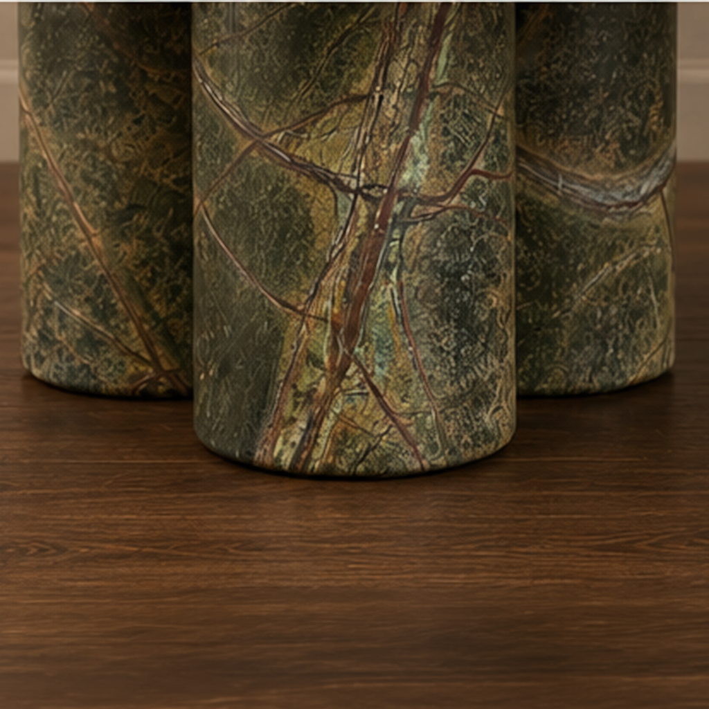 Signature Rainforest Green Marble Coffee Table – marble coffee table, round coffee table, living room table, luxury coffee table, designer coffee table