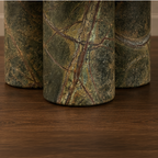 Signature Rainforest Green Marble Coffee Table – marble coffee table, round coffee table, living room table, luxury coffee table, designer coffee table