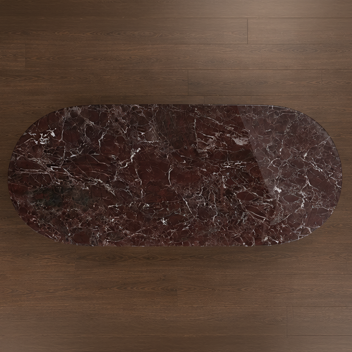 Rosso Levanto Curved Coffee Table – marble coffee table, living room table, luxury coffee table, statement coffee table, designer coffee table