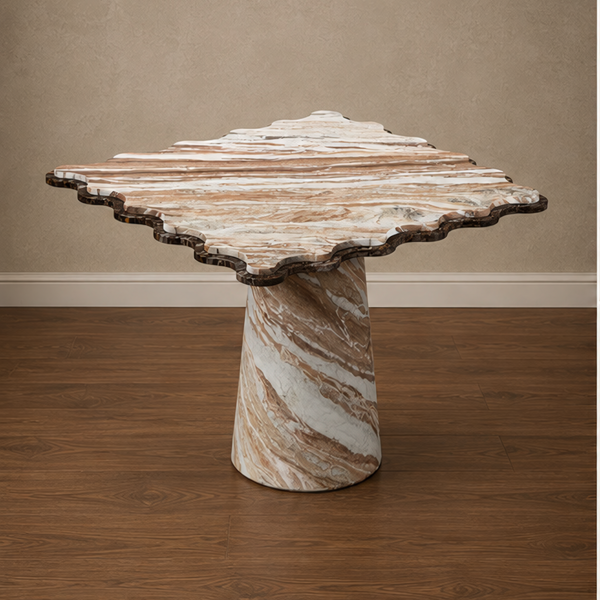 Palissandro and Dark Emperadoor Antique Dining Table