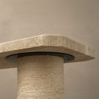 Mateo Beige Travertine Console Table