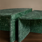 Verde Guatemala Green Marble Coffee Table – marble coffee table, marble top coffee table, living room table, luxury coffee table, occasional table