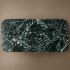 Marco Fluted Verde Alpi Dining Table – marble dining table, stone dining table, marble top dining table, stone top dining table, stone dining room table