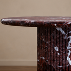Rosso Levanto Round Dining Table – round marble dining table, marble dining table, round marble table, marble top round dining table, stone top round dining table