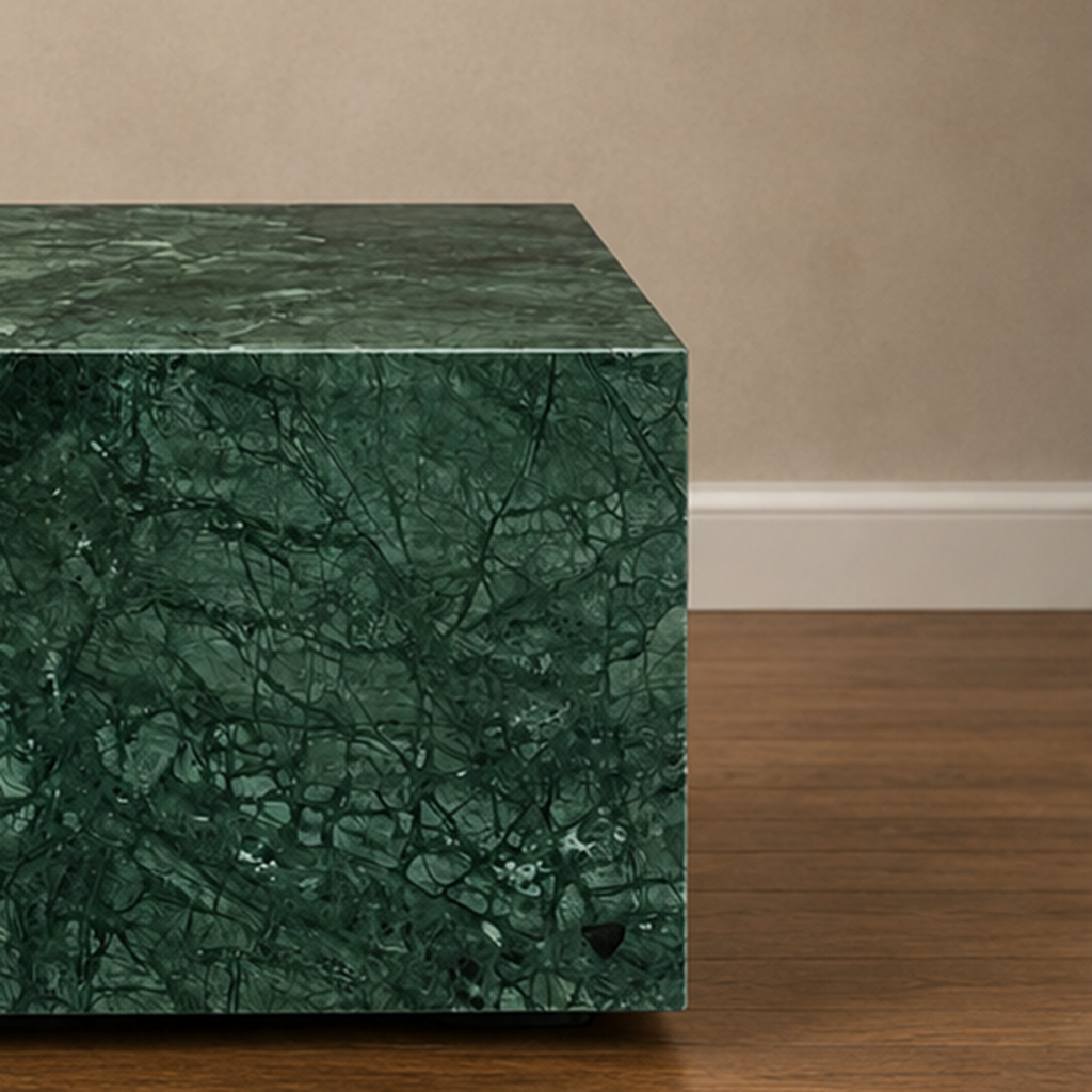 Verde Green Coffee Table Plinths – marble coffee table, occasional table, modern coffee table, designer coffee table, unique coffee table