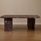 Antic Red Jesper Coffee Table – stone top coffee table, statement coffee table, unique coffee table, designer coffee table, luxury coffee table