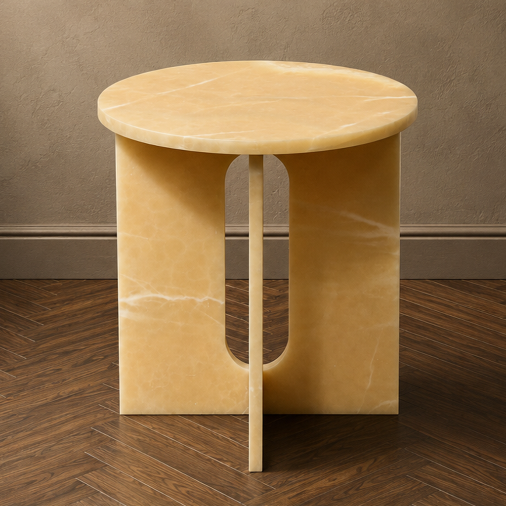 Honey Onyx Side Table