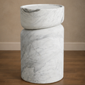 Carrara White Side Table