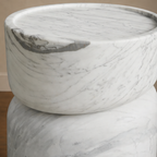 Carrara White Side Table