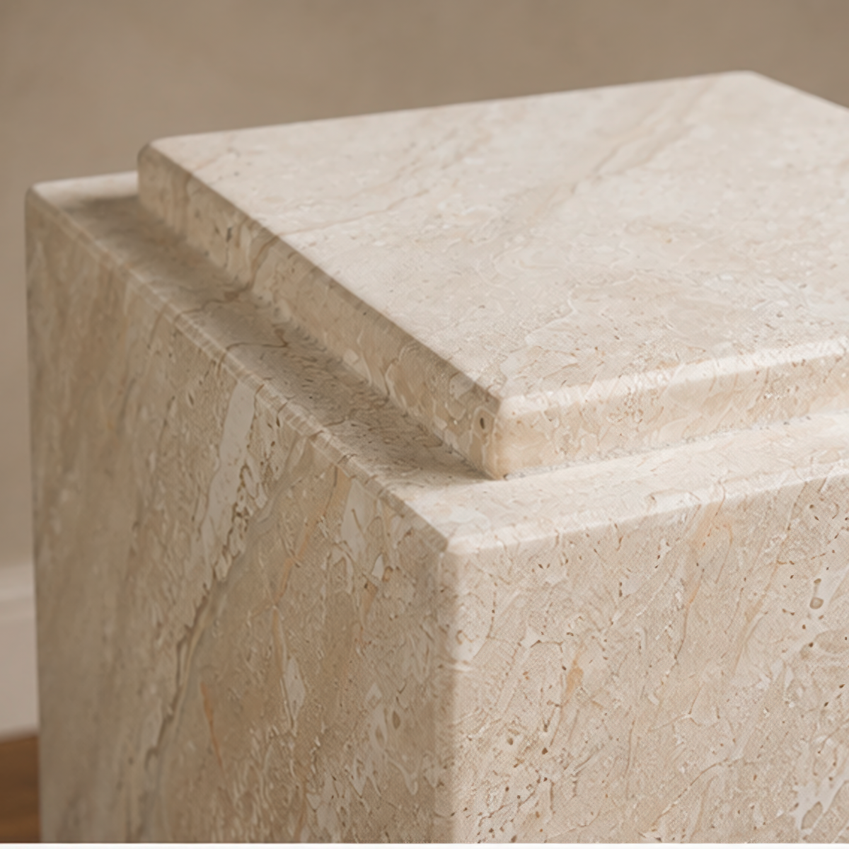 Crema Dyna Side Table Plinth