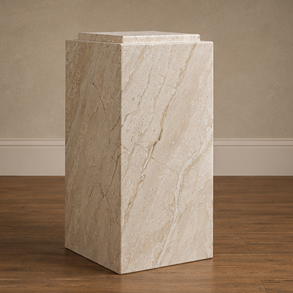 Crema Dyna Side Table Plinth