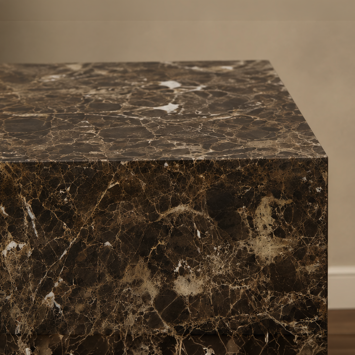 Dark Emperadoor Side Table Plinth