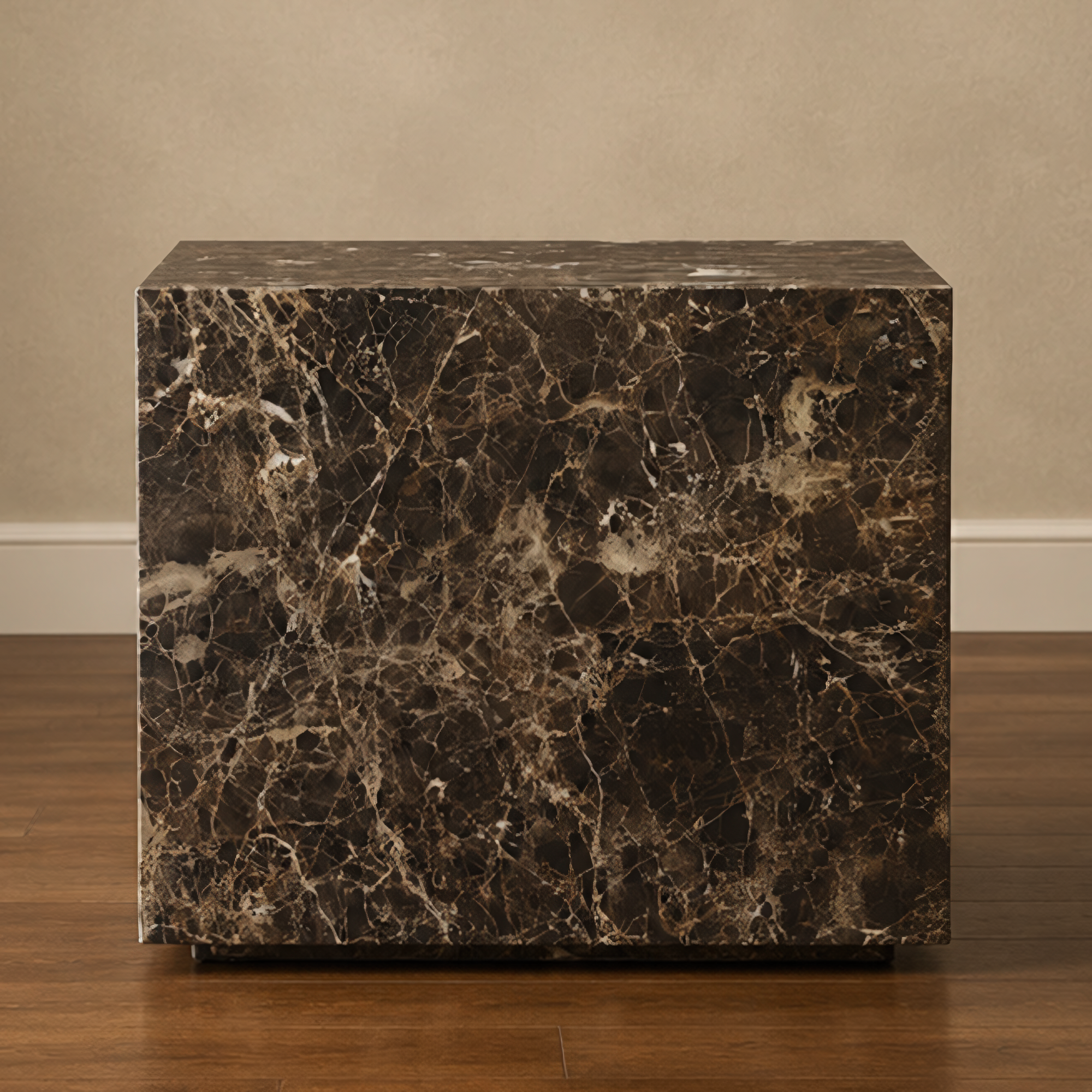 Dark Emperadoor Side Table Plinth