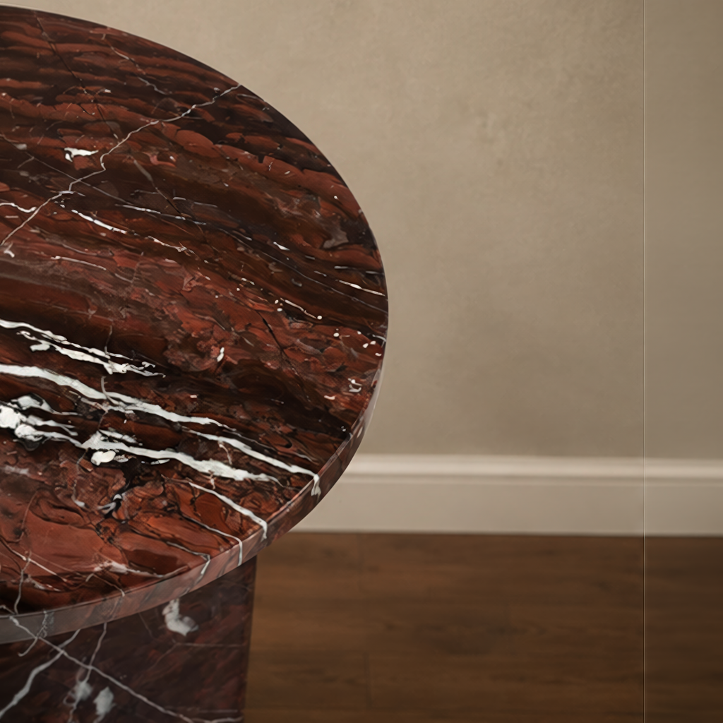 Red Jesper Wave Side Table
