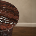 Red Jesper Wave Side Table