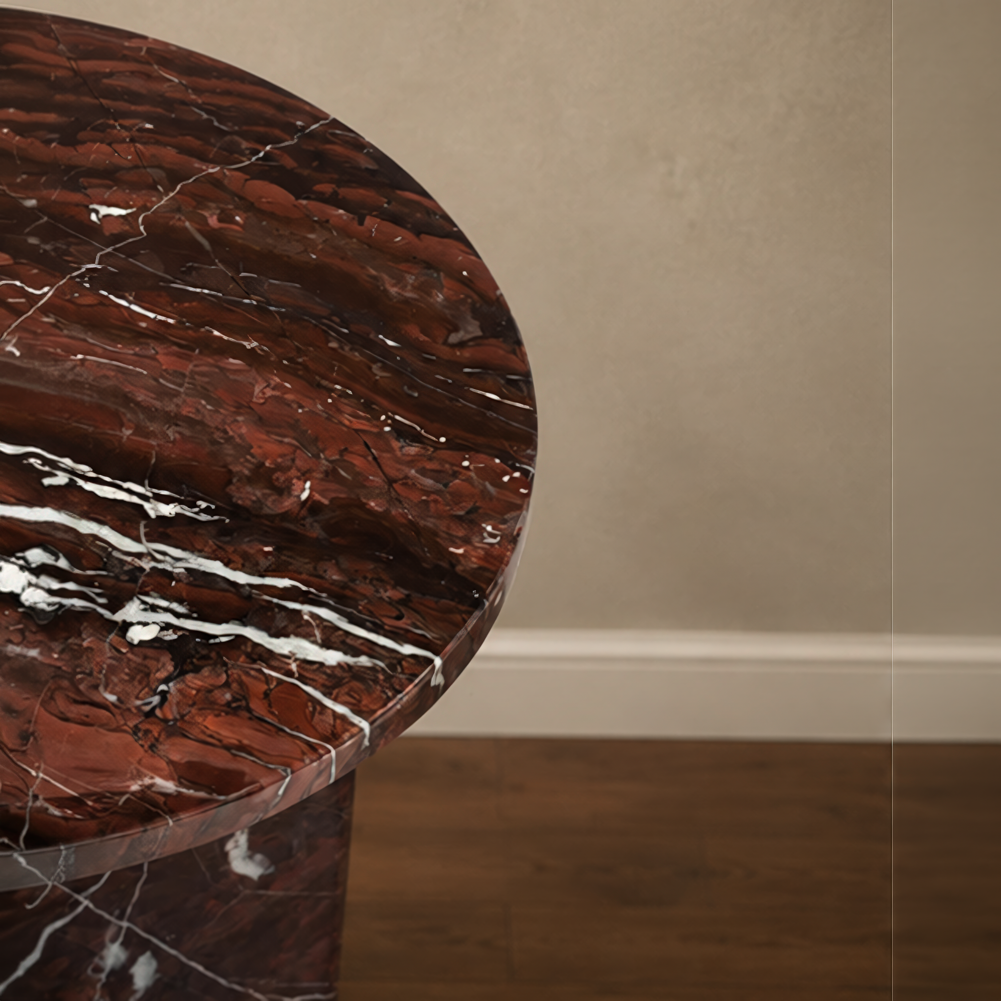 Red Jesper Wave Side Table