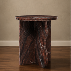 Red Jesper Wave Side Table
