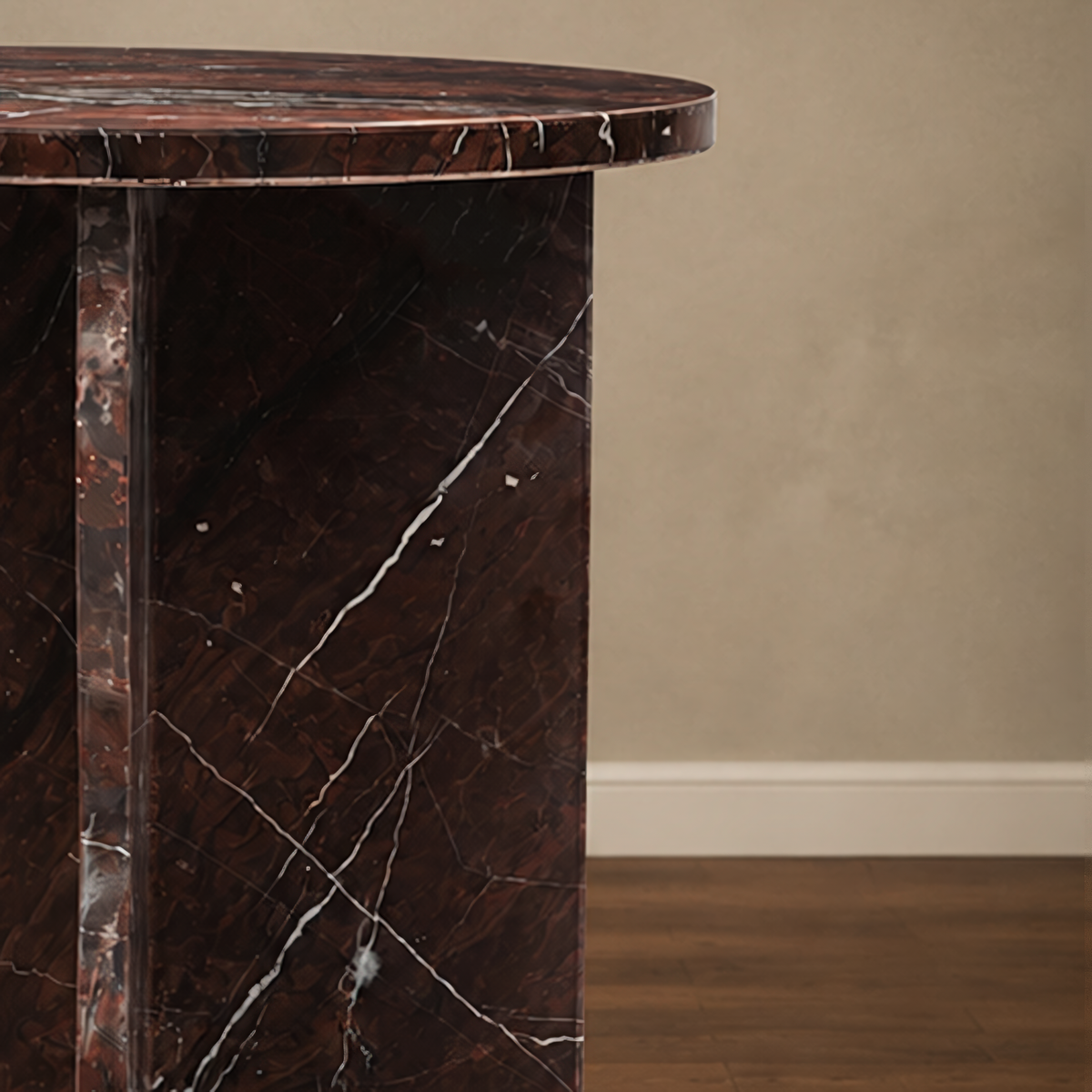 Red Jesper Wave Side Table