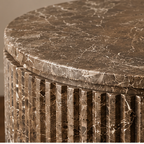 Fluted Round Side Table