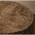 Fluted Round Side Table