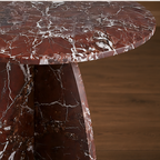 Rosso Levanto Tapered Side Table