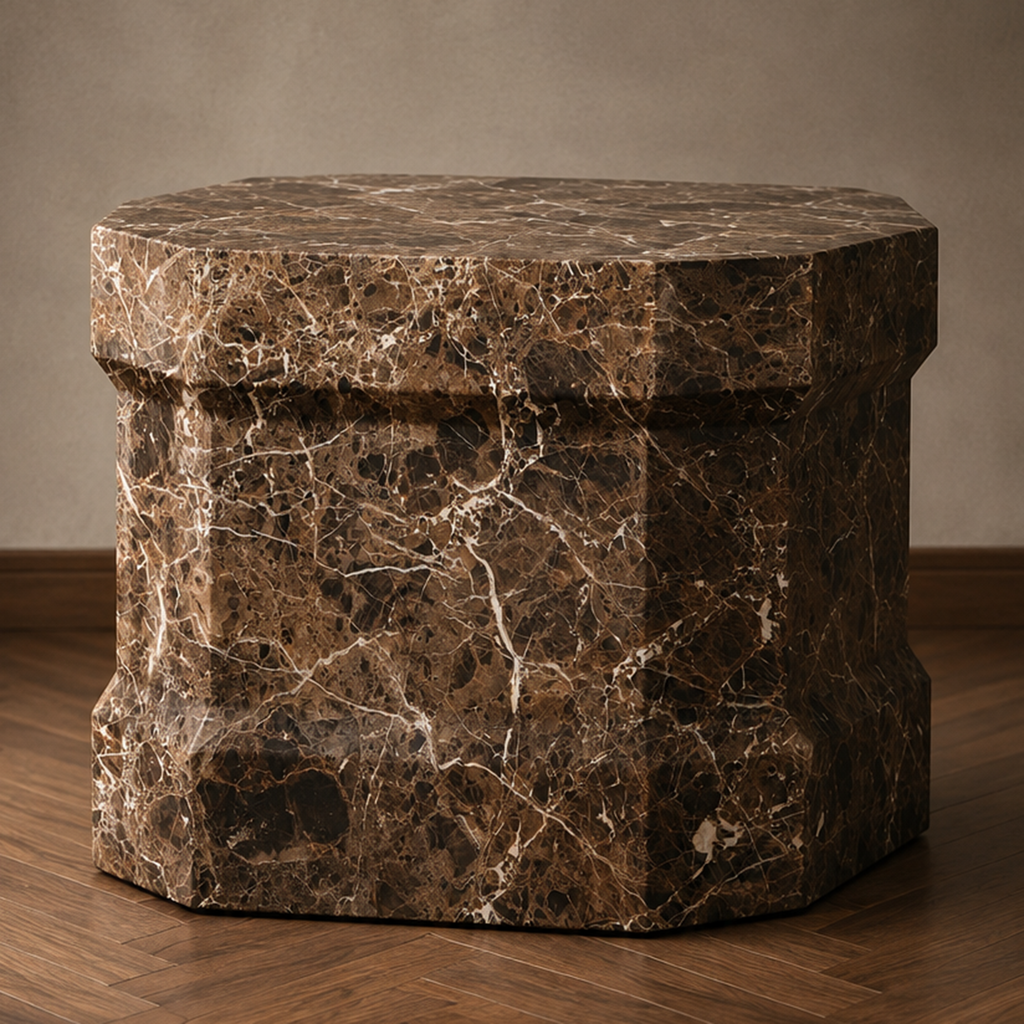 Curio Dark Emperadoor Side Table