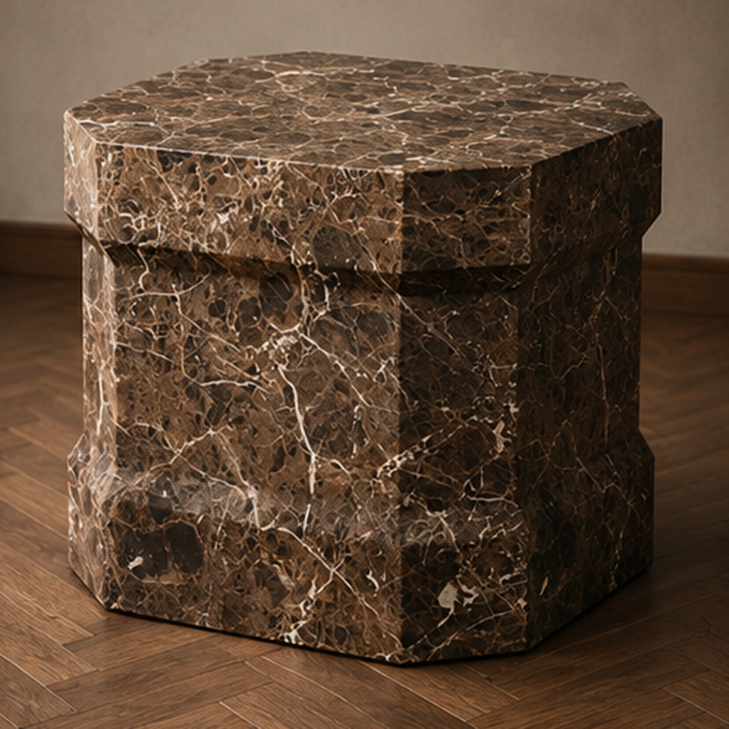 Curio Dark Emperadoor Side Table