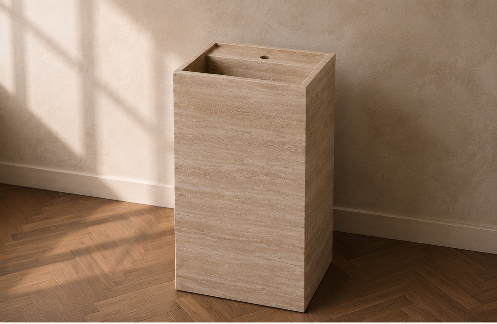 Beige Travertine Vanity