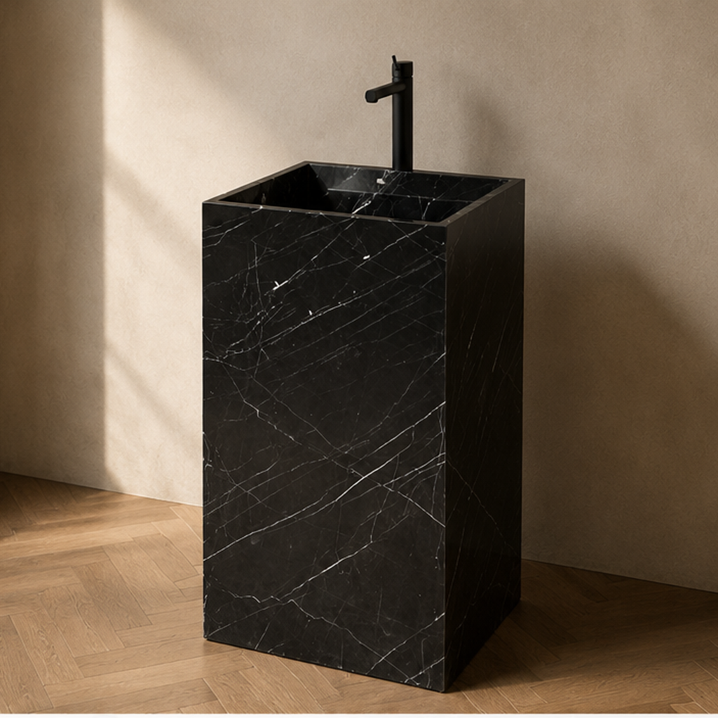 Minimalist Black Marquino Vanity