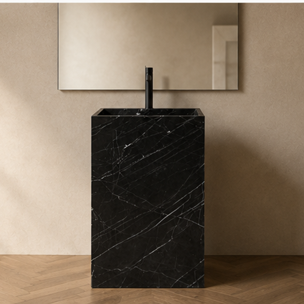 Minimalist Black Marquino Vanity