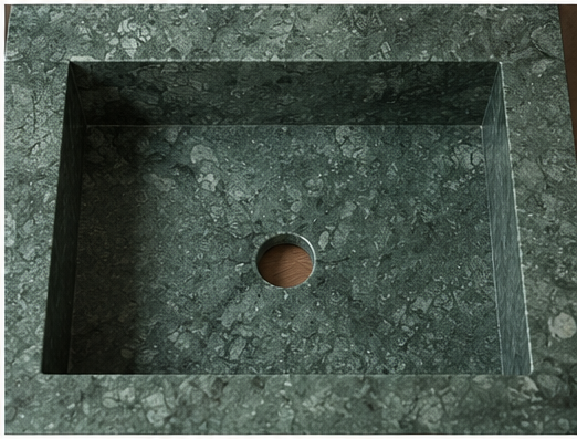 Forest Green Marble Vanity